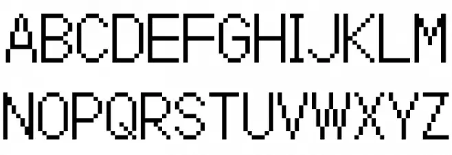 TLOZ Phantom Hourglass Regular خط أحرف كبيرة
