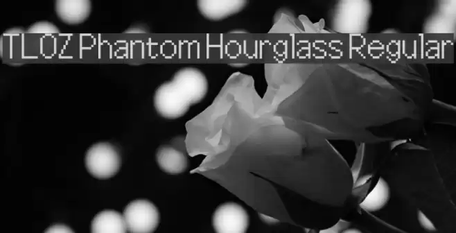 TLOZ Phantom Hourglass Regular Font examples