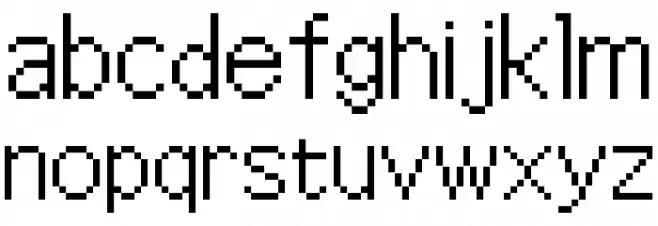 TLOZ Phantom Hourglass Regular 字体 小写