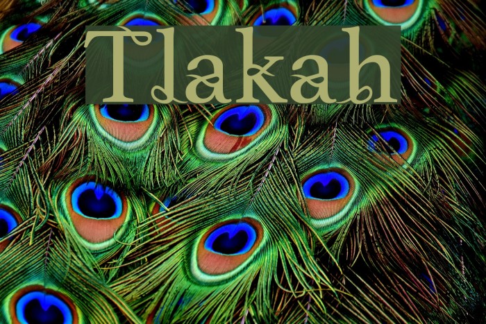 Tlakah Font examples