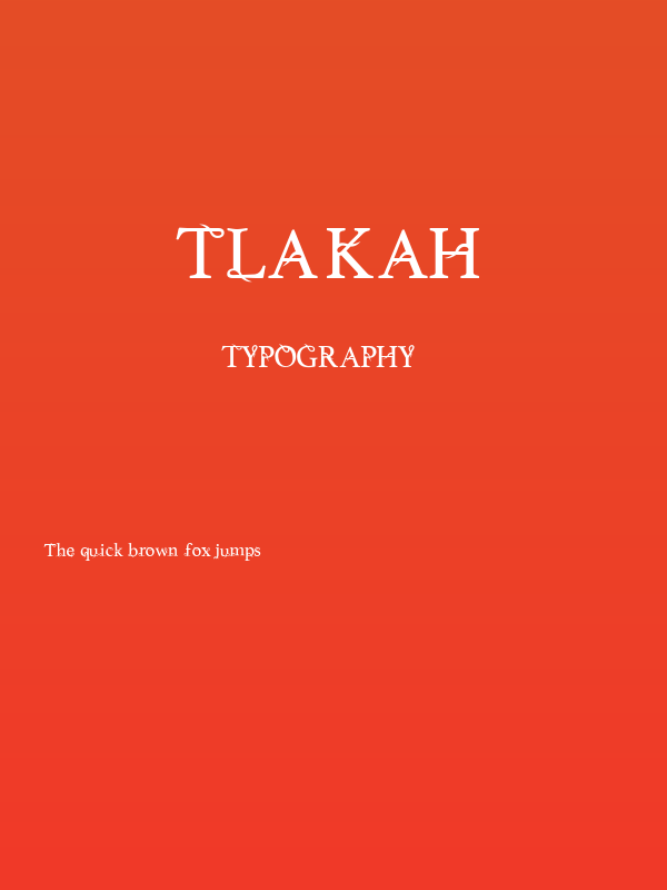 Tlakah Poster