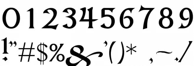 tlj Font OTHER CHARS