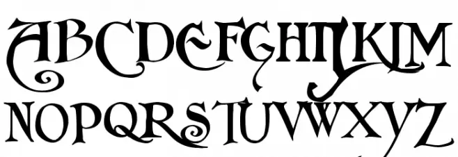 tlj Schriftart Groß