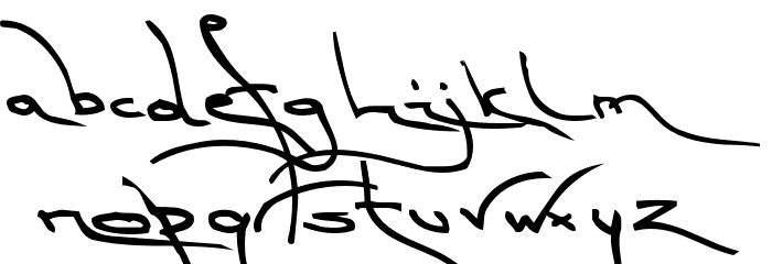 TM First Fleet Bold Font LOWERCASE