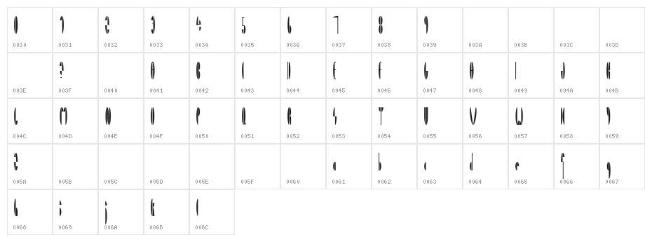 TM Paramount Normal Character Map