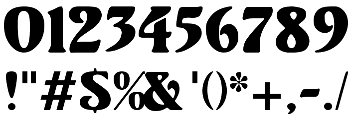 TM Unicorn Regular Font OTHER CHARS