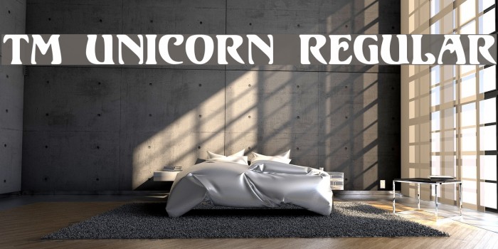 TM Unicorn Regular Font examples