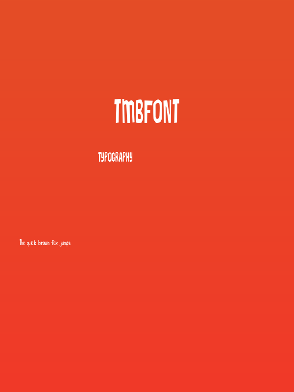TMBFont Poster