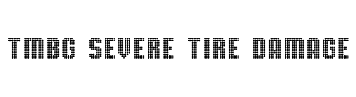 TMBG Severe Tire Damage  font caratteri gratis