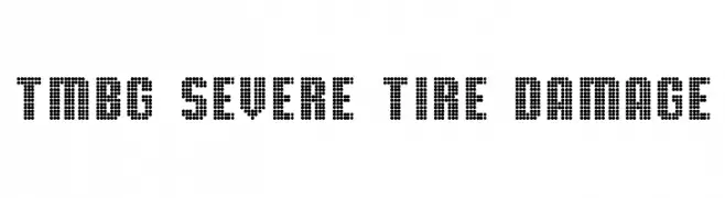 TMBG Severe Tire Damage  Fuentes Gratis Descargar