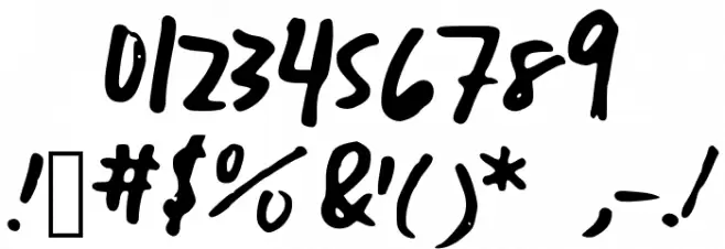 TMJ Font OTHER CHARS