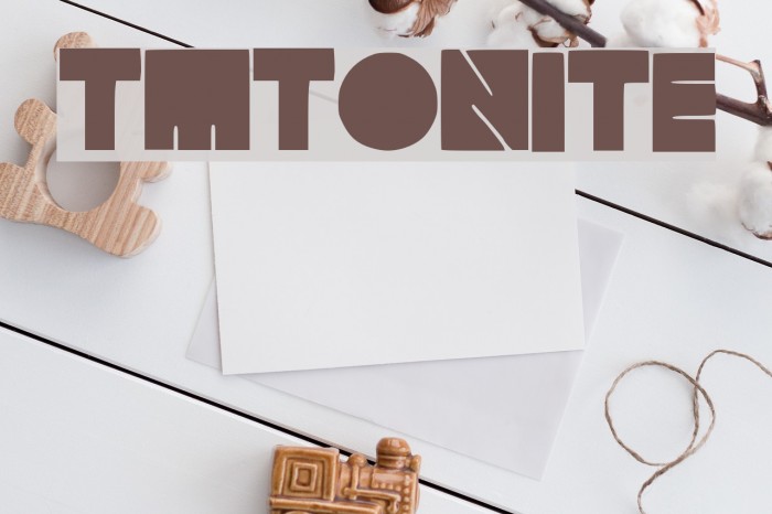 TMTonite Font examples