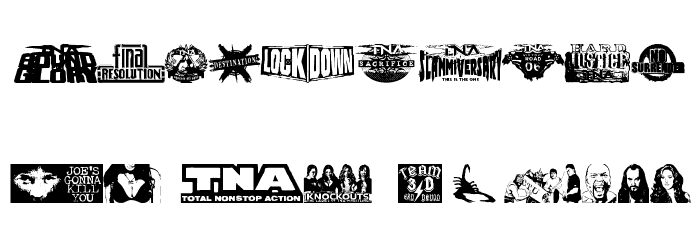 TNA Lockdown Font OTHER CHARS