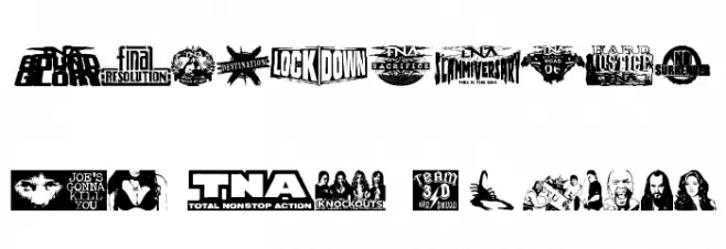TNA Lockdown Font OTHER CHARS