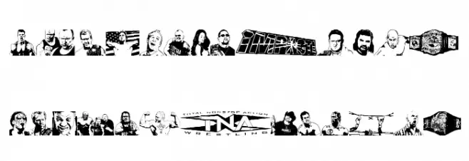TNA Lockdown Fonte MAIÚSCULAS