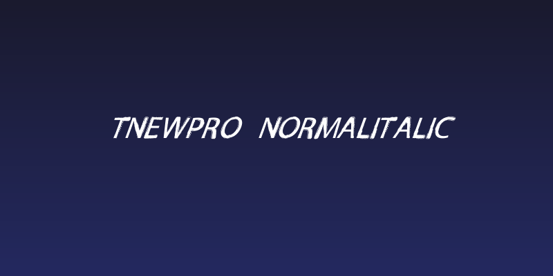 TNEWPRO NormalItalic Social Header