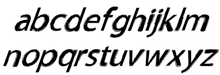 TNEWPRO NormalItalic Font LOWERCASE