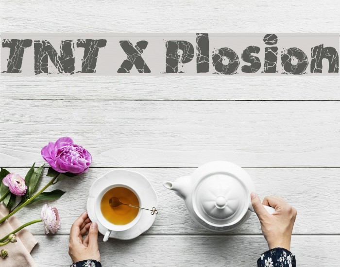 TNT X Plosion Font examples