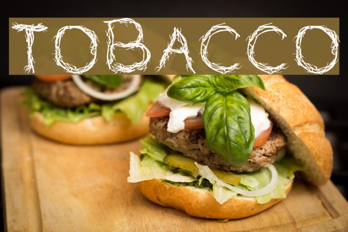 TOBACCO Font examples