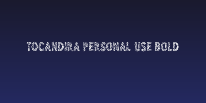 TOCANDIRA PERSONAL USE Bold Social Header