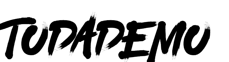 TODA DEMO  フリーフォントのダウンロード