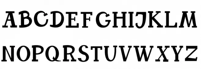 TOFFEE Schriftart Groß