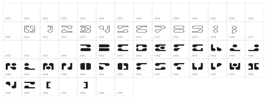 TOILET dsnp Character Map