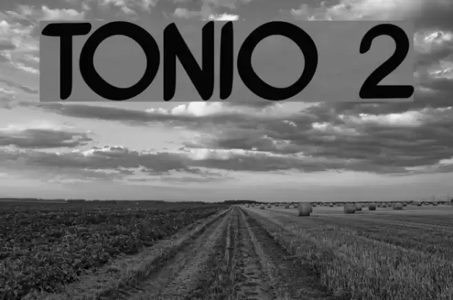 TONIO 2 Шрифта examples