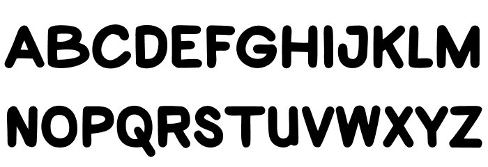 TOO SWEETS Font UPPERCASE