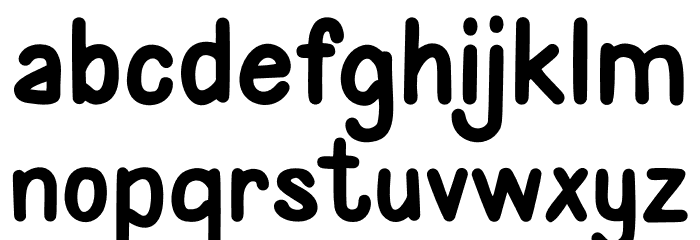 TOO SWEETS Font LOWERCASE