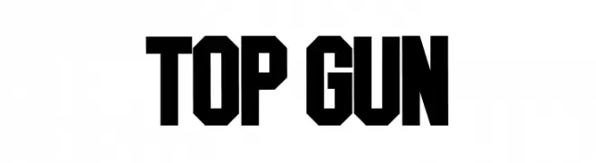 TOP GUN  تنزيل الخطوط