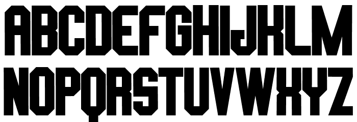 TOP GUN Font LOWERCASE