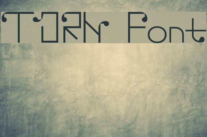 TORN Font examples