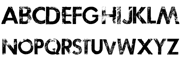 TOSCA ZERO Font LOWERCASE