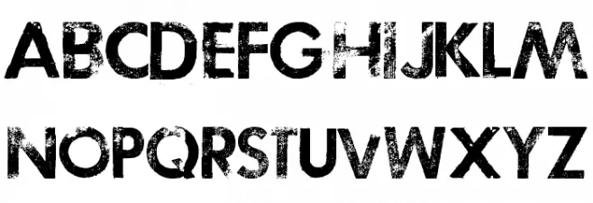 TOSCA ZERO Font LOWERCASE