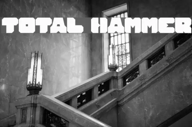 TOTAL HAMMER Font examples