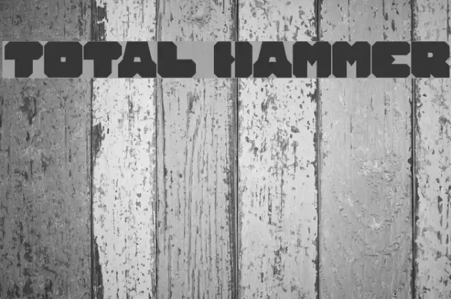 TOTAL HAMMER Font examples