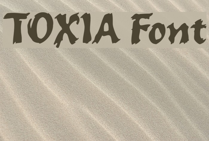 TOXIA Font examples
