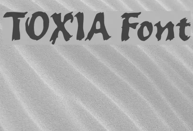 TOXIA Font examples