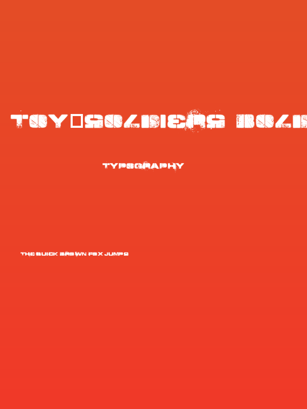 TOY_SOLDIERS  Bold Poster