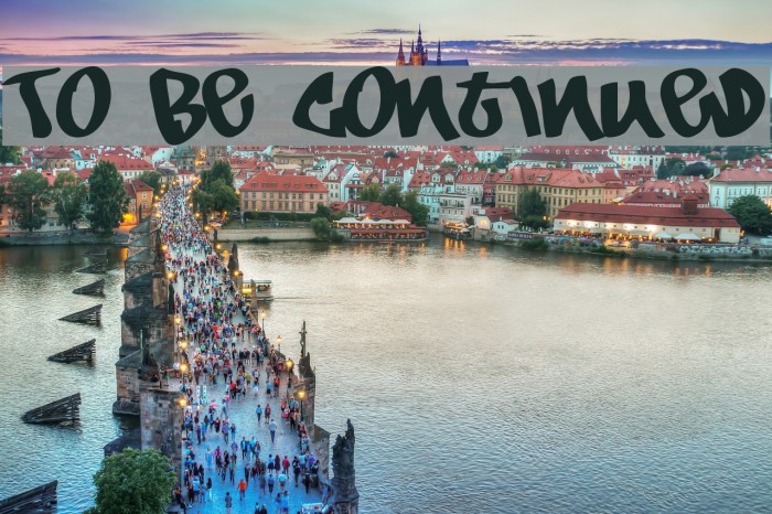 To Be Continued Font examples