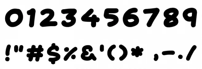 To Japan Font OTHER CHARS