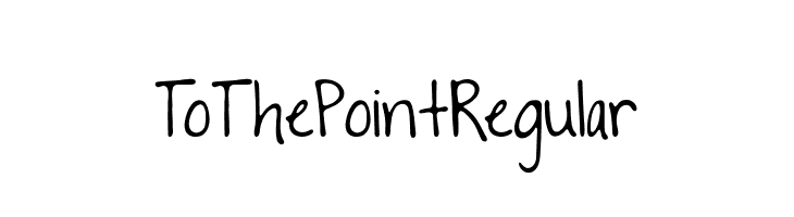 To The Point Regular Fonte