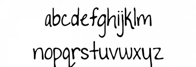 To The Point Regular Font Litere mici