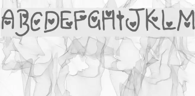 To love you. Font examples