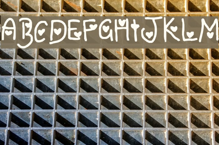 To love you. Font examples