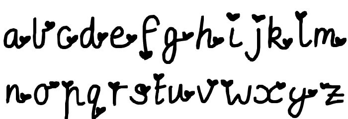 To love you. Font LOWERCASE