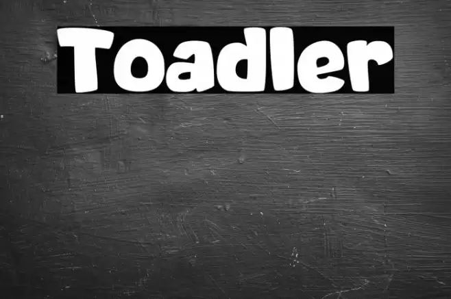 Toadler Schriftart examples