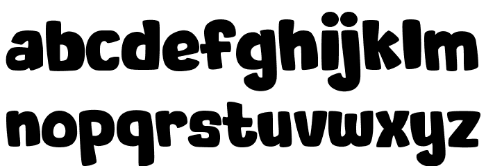 Toadler Font LOWERCASE