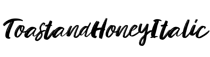 Toast and Honey Italic  Frei Schriftart Herunterladen